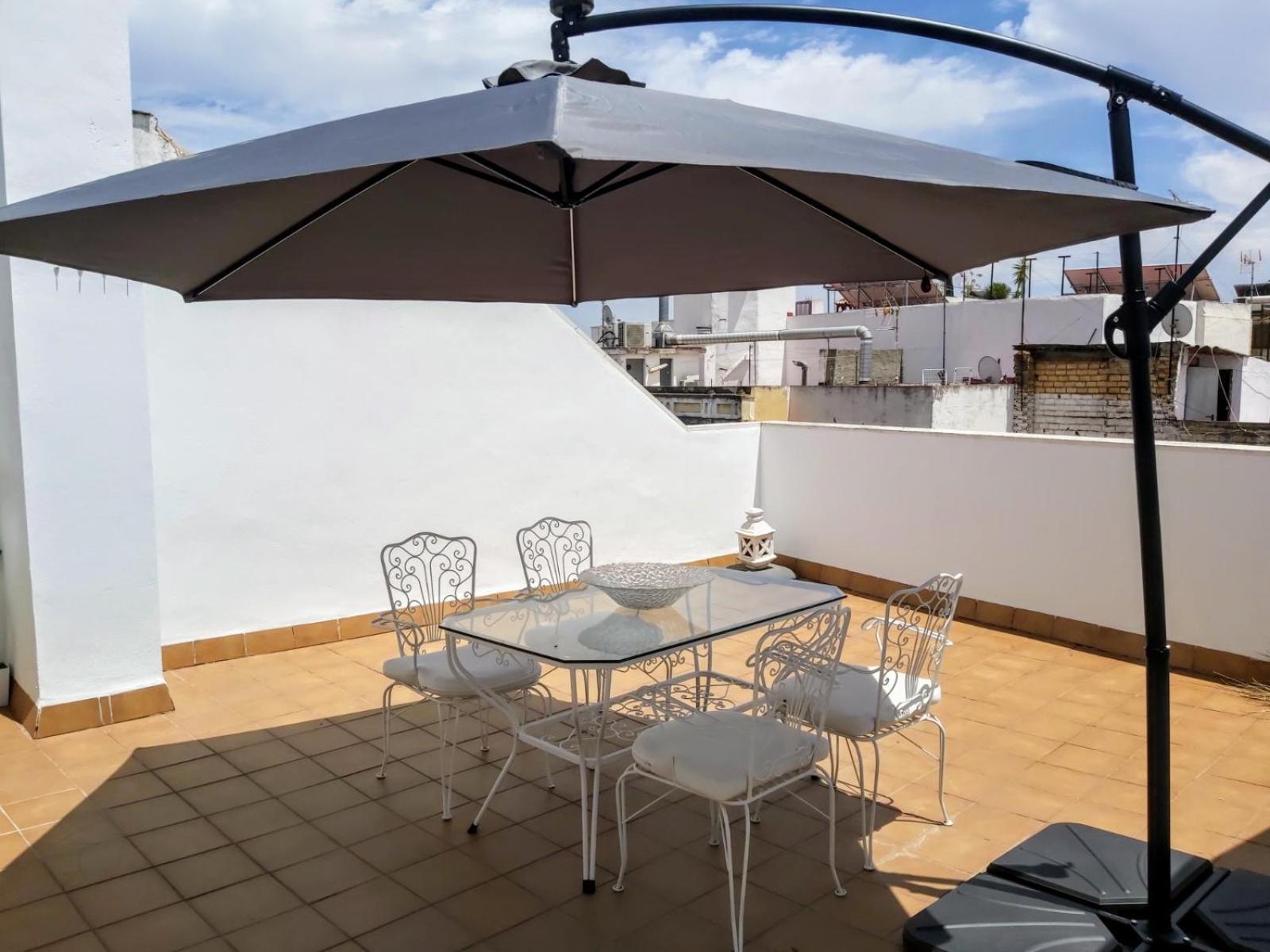 Ferienwohnung Triana Procurador Con Terraza Privada Sevilla Exterior foto